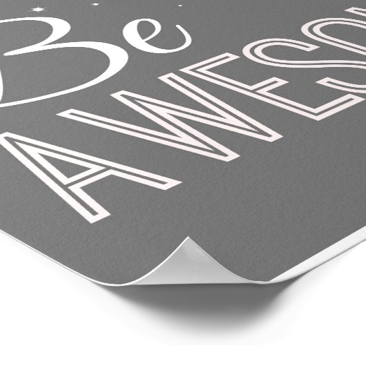 Soyez génial Impression murale (Coin)