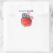 Soyez Gentil Au Sticker Arrondi Classic Earth (Sac)