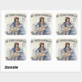 Soyez gentil avec les animaux autocollant (Feuille)