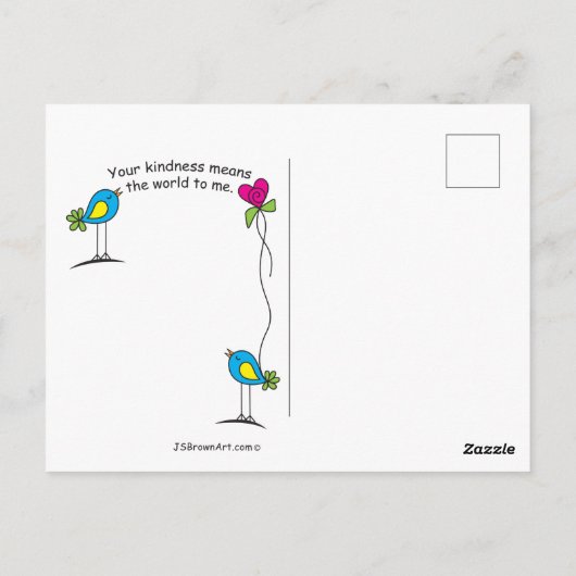 Soyez gentil chaque fois que possible_ Carte posta (Dos)
