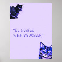 Soyez gentil Poster de chat