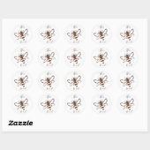 Soyez gentil Sticker Rond Classique (Feuille)