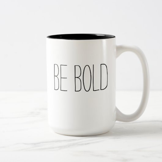 Soyez gras Mug de café (Droit)