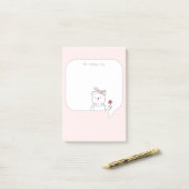 Soyez heureux Bear Post-it Notes (Sur un bureau)