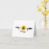 Soyez heureux Carte de voeux (Fleur jaune)