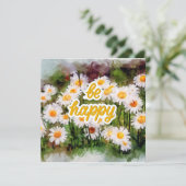 Soyez heureux Carte de voeux (Debout devant)