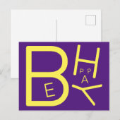 Soyez heureux Carte postale (Devant / Derrière)