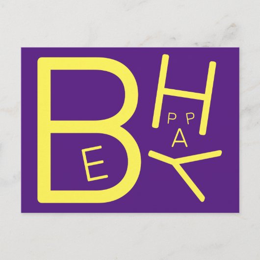 Soyez heureux Carte postale (Devant)