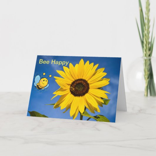 Soyez Heureux. Carte vide (Devant)