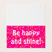 Soyez heureux et brille Bonne carte d'anniversaire (Outside Unfolded)