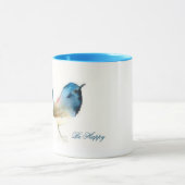 Soyez heureux - oiseau bleu de tasse de bonheur (Centre)