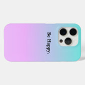Soyez heureux Pastel Gradient coque iphone (Verso (horizontal))