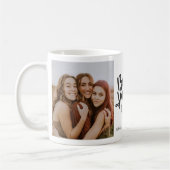 "Soyez heureux" Photo Mug (Gauche)