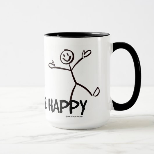 SOYEZ HEUREUX STICK FIGURE MUG (Droite)