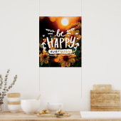 SOYEZ HEUREUX TOUS LES JOURS Citation Poster (Cuisine)