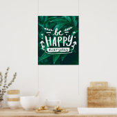 SOYEZ HEUREUX TOUS LES JOURS Citation Poster (Cuisine)