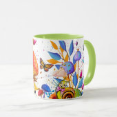 Soyez heureux (Tout Bagel Mug par Cindy Thornton) (Devant droit)