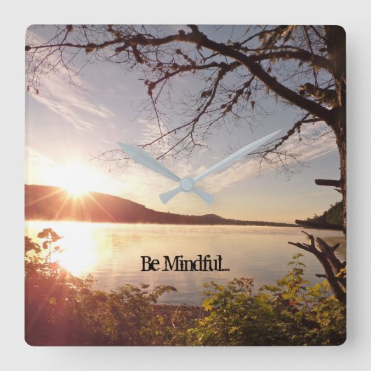 soyez horloge consciente de pièce de yoga (Recto)