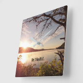 soyez horloge consciente de pièce de yoga (Angle)