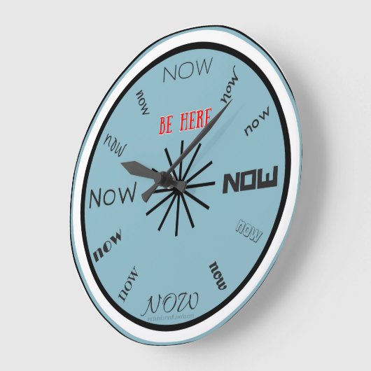 Soyez ici maintenant horloge (Angle)