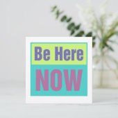 Soyez ici maintenant Invitation (Debout devant)