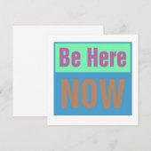 Soyez ici maintenant Invitation (Devant / Derrière)