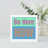 Soyez ici maintenant Invitation (Debout devant)