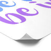 "Soyez inspiré" Affiche Arc-en-ciel (Coin)