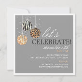 Soyez invitation gai de fête de vacances (Dos)