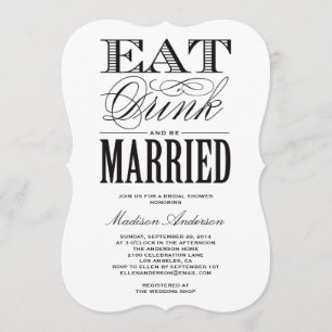 Soyez invitation mariée de Fête de la mariée de