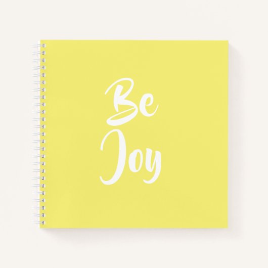 Soyez Joy Carnet jaune clair (Devant)