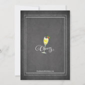 Soyez joyeuse invitation de cocktail de vacances (Dos)