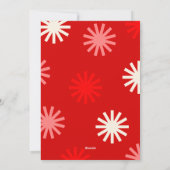 Soyez Joyeux Amusants Rouge Blanc Pompoms Carte de (Dos)