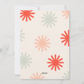 Soyez Joyeux Amusants Rouge Blanc Pompoms Carte de (Dos)