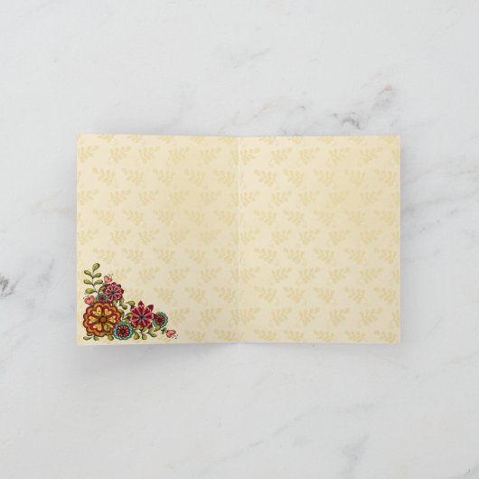 Soyez joyeux - Carte de note blanche (Intérieur)