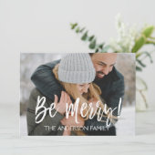 Soyez Joyeux Carte photo de Noël (Debout devant)