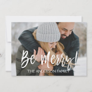 Soyez Joyeux Carte photo de Noël