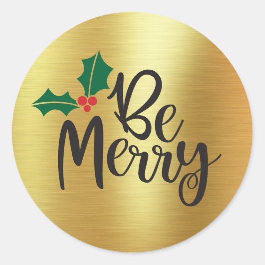 Soyez Joyeux | Sticker Gold Foil (Devant)