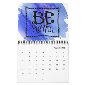 "Soyez juste" deux-page de calendrier d'art