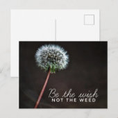 Soyez la carte postale de souhaits (Devant / Derrière)