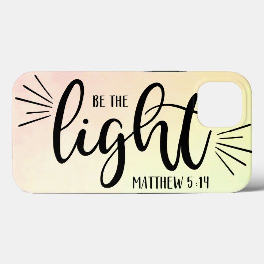 Soyez la Lumière Matthieu 5:14 Coque-Mate coque ip (Verso (horizontal))