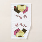 Soyez le bonbon de la Saint-Valentin (Serviette à main)