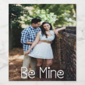 Soyez le Étiquette du vin photo de la mienne (Étiquettes simples)