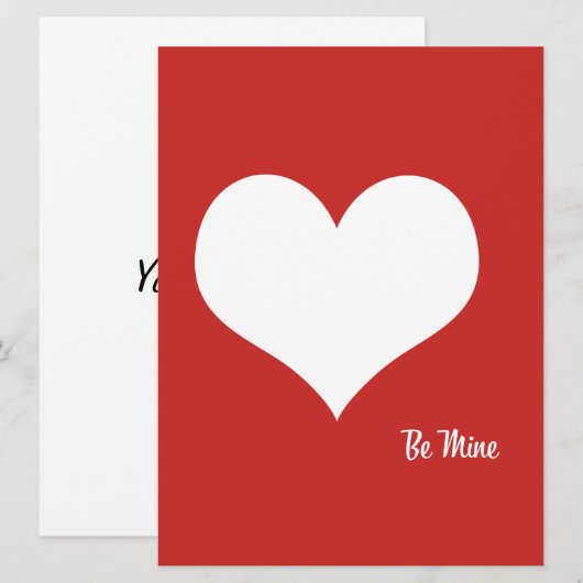 Soyez le géant de la mine Carte Saint-Valentin (Devant / Derrière)