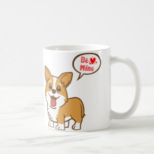 "Soyez le mien" tasse de corgi de Saint-Valentin
