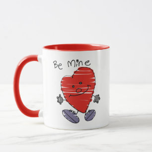"Soyez le mien !" Tasse heureuse de Saint Valentin