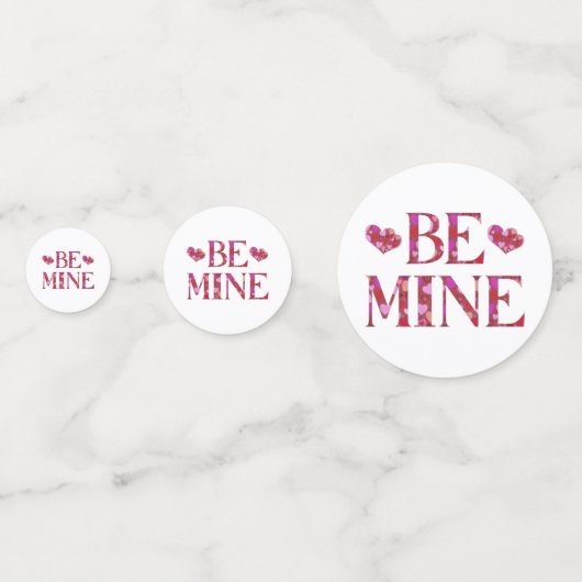 Soyez le mien Valentin Table Confetti (Derrière)