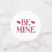 Soyez le mien Valentin Table Confetti (Petit recto)