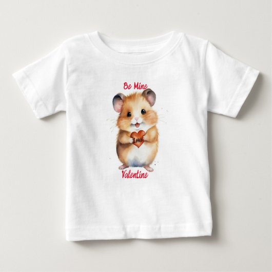 Soyez Le Mien Valentine Hamster T-Shirt Pour Bébé (Devant)