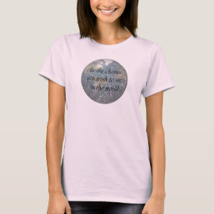 Soyez le T-shirt organique de changement…